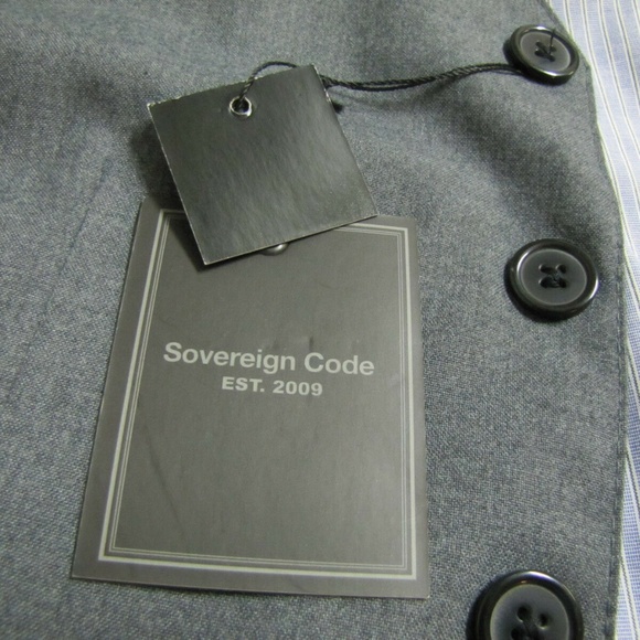 New Sz M Gray Sovereign Code Mens #484 Suit Vest - Picture 5 of 8